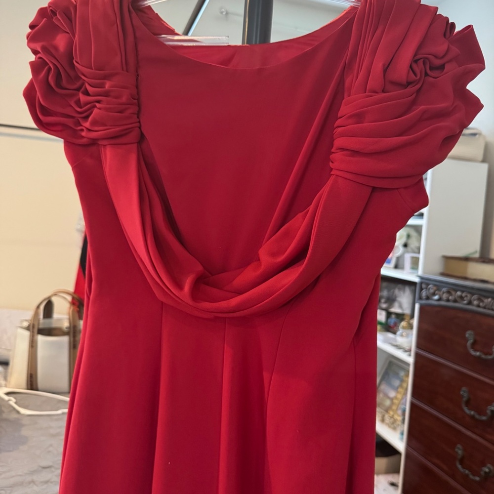 Red Party Dress - image 3